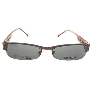 EASYCLIP P6087 DARK PINK OPTICAL EYEGLASSES FRAMES 51-18-135 W SUNGLASSES
